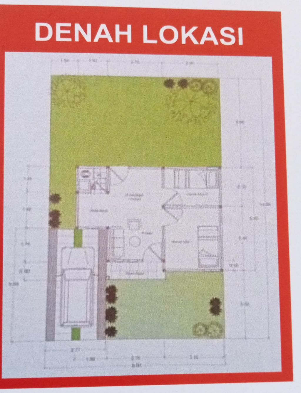 foto denah rumah tipe 36 perumahan GREEN AL-FATH 3