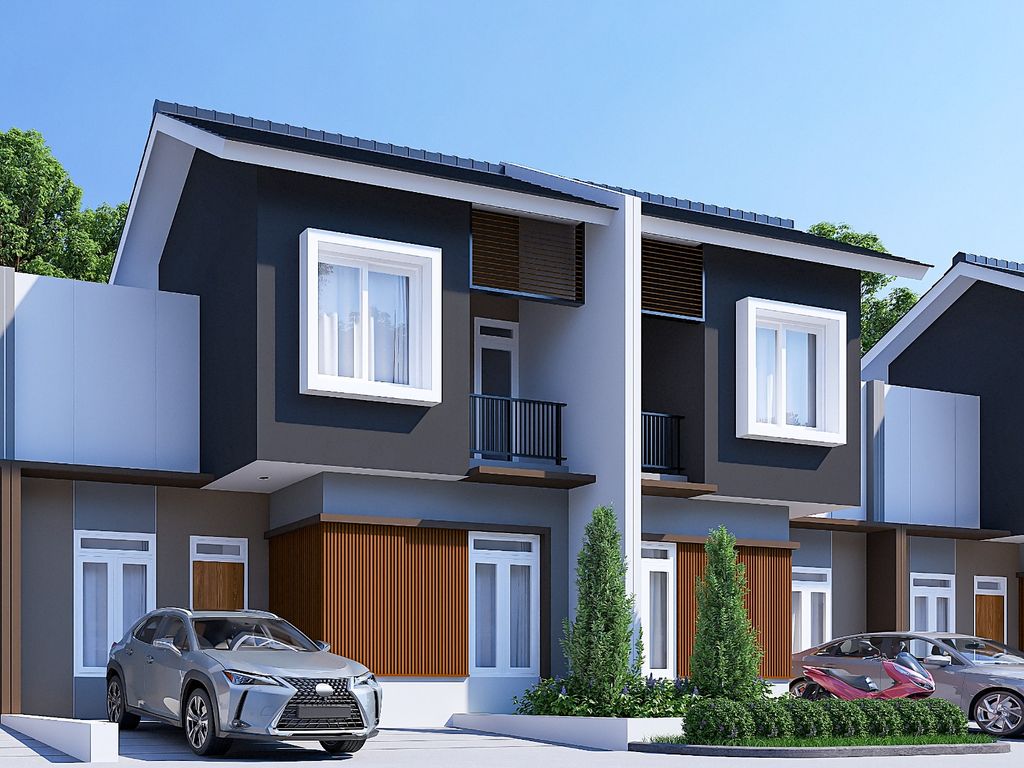 foto tampak rumah tipe 58/80 ZAMRUD perumahan CASA SAMALA EXT