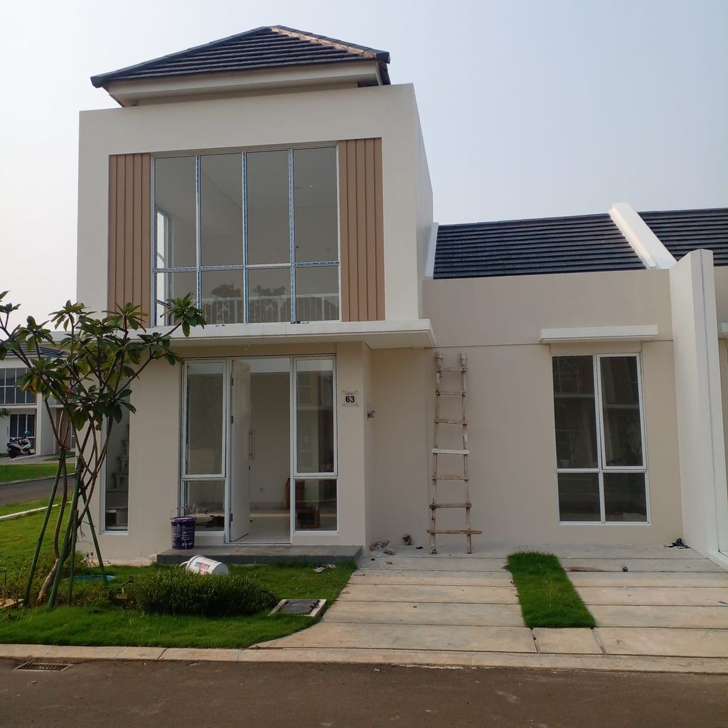 foto tampak rumah tipe ASTER 6/63 perumahan PARAMOUNT PETALS TAHAP 1