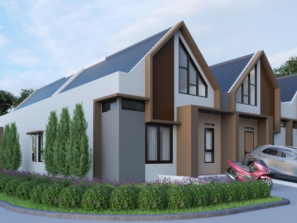 foto tampak rumah tipe 43/107 perumahan CASA SAMALA EXT