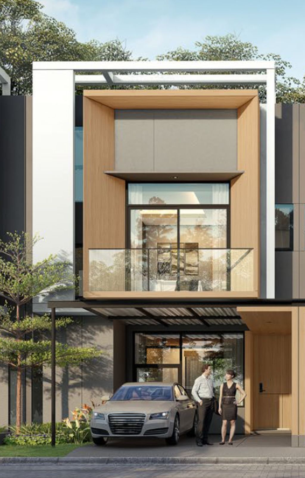 foto tampak rumah tipe Chava B9/7 perumahan Kawasan Tanakayu