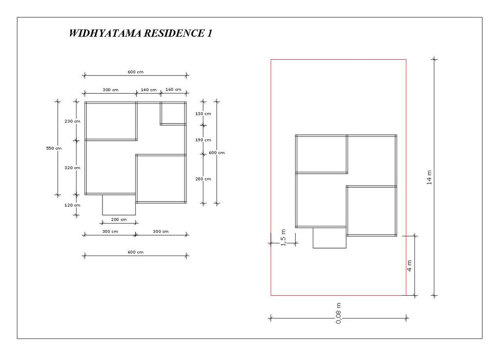 foto denah rumah tipe 36 perumahan WIDHYATAMA RESIDENCE 1