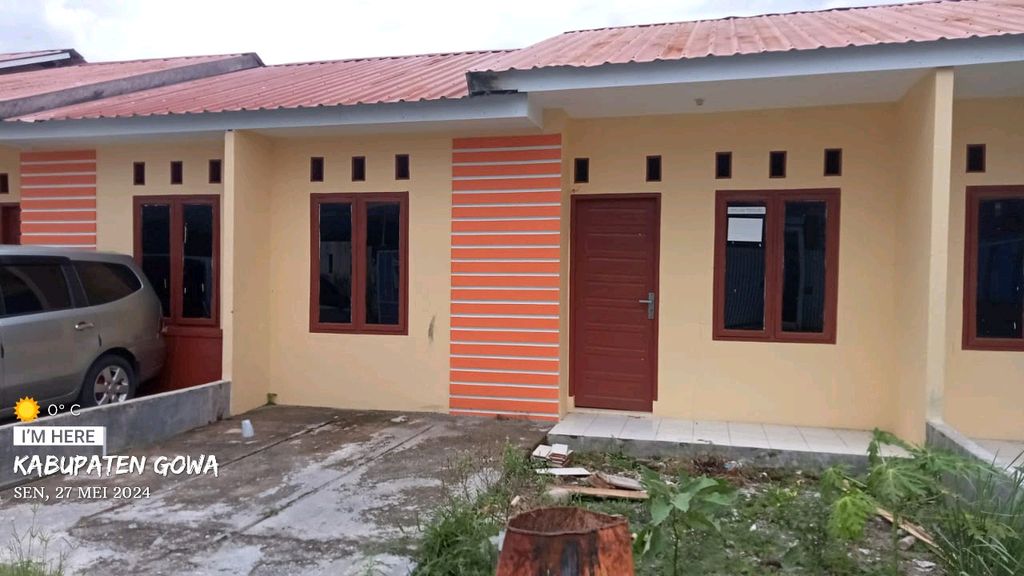 foto tampak rumah tipe 36 perumahan PERUMAHAN BORONG RAPPO INDAH