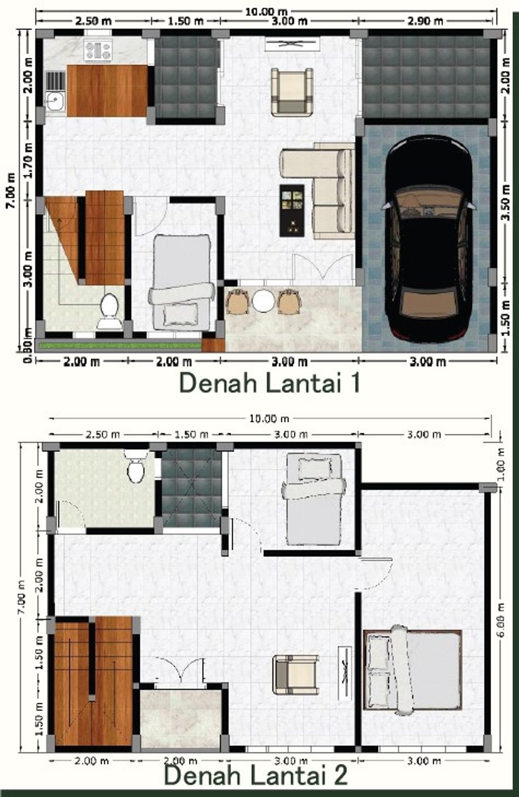 foto denah rumah tipe Aglonema perumahan GARUDA INDONESIA RESIDENCE 1