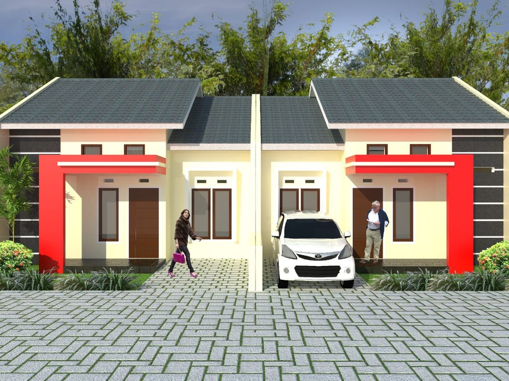 foto tampak rumah tipe 54 perumahan GRIYA GARUM REGENCY