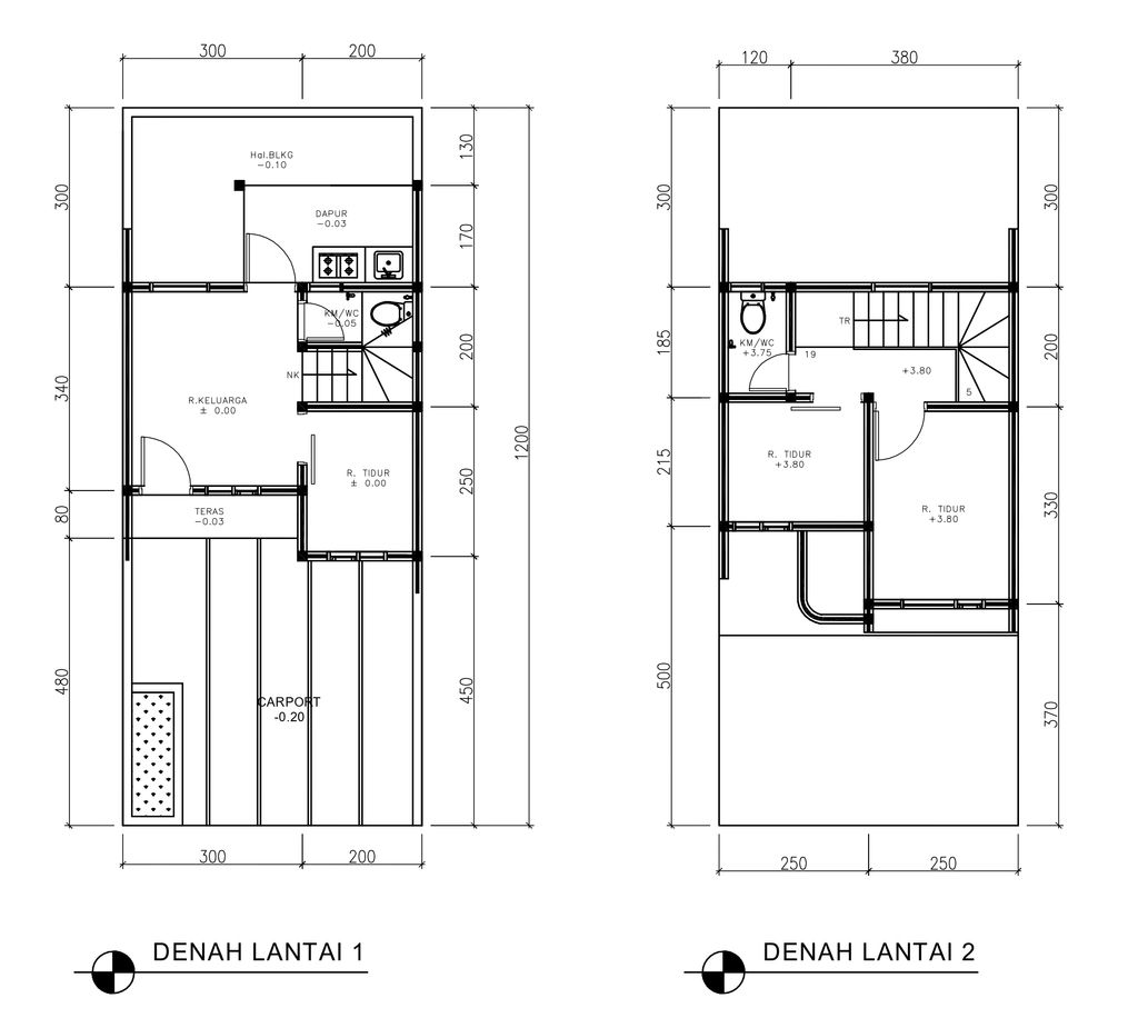 foto denah rumah tipe 43 Compact (519) perumahan G-Land Ciwastra Park 2