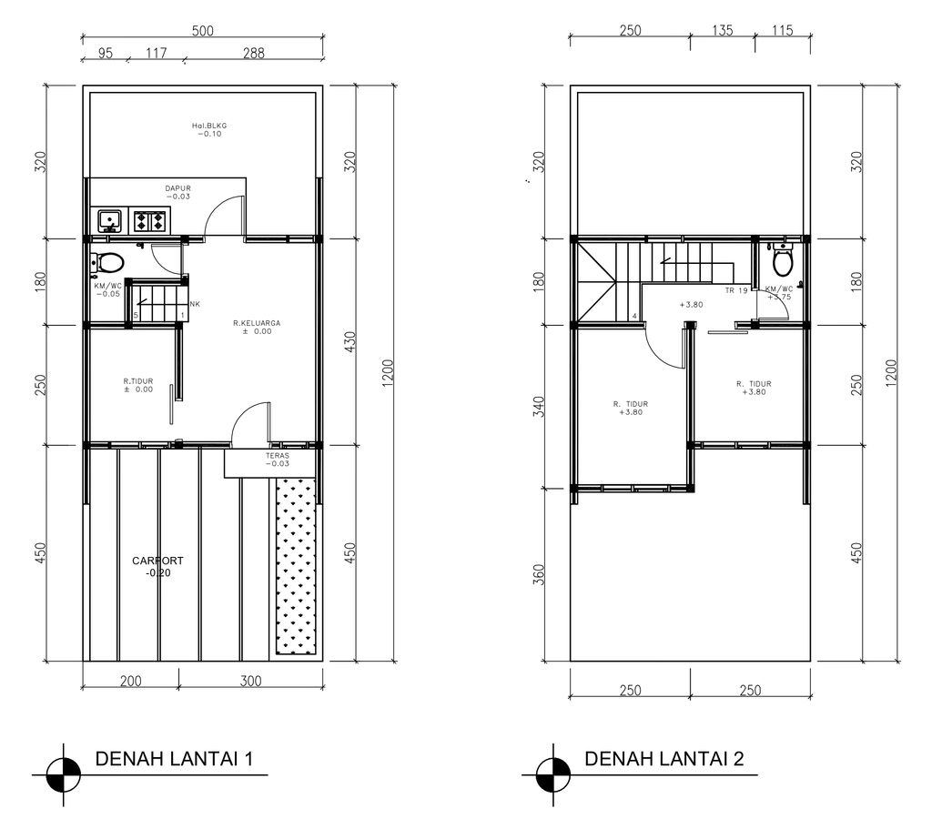 foto denah rumah tipe 47 Compact (536) perumahan G-Land Ciwastra Park 2