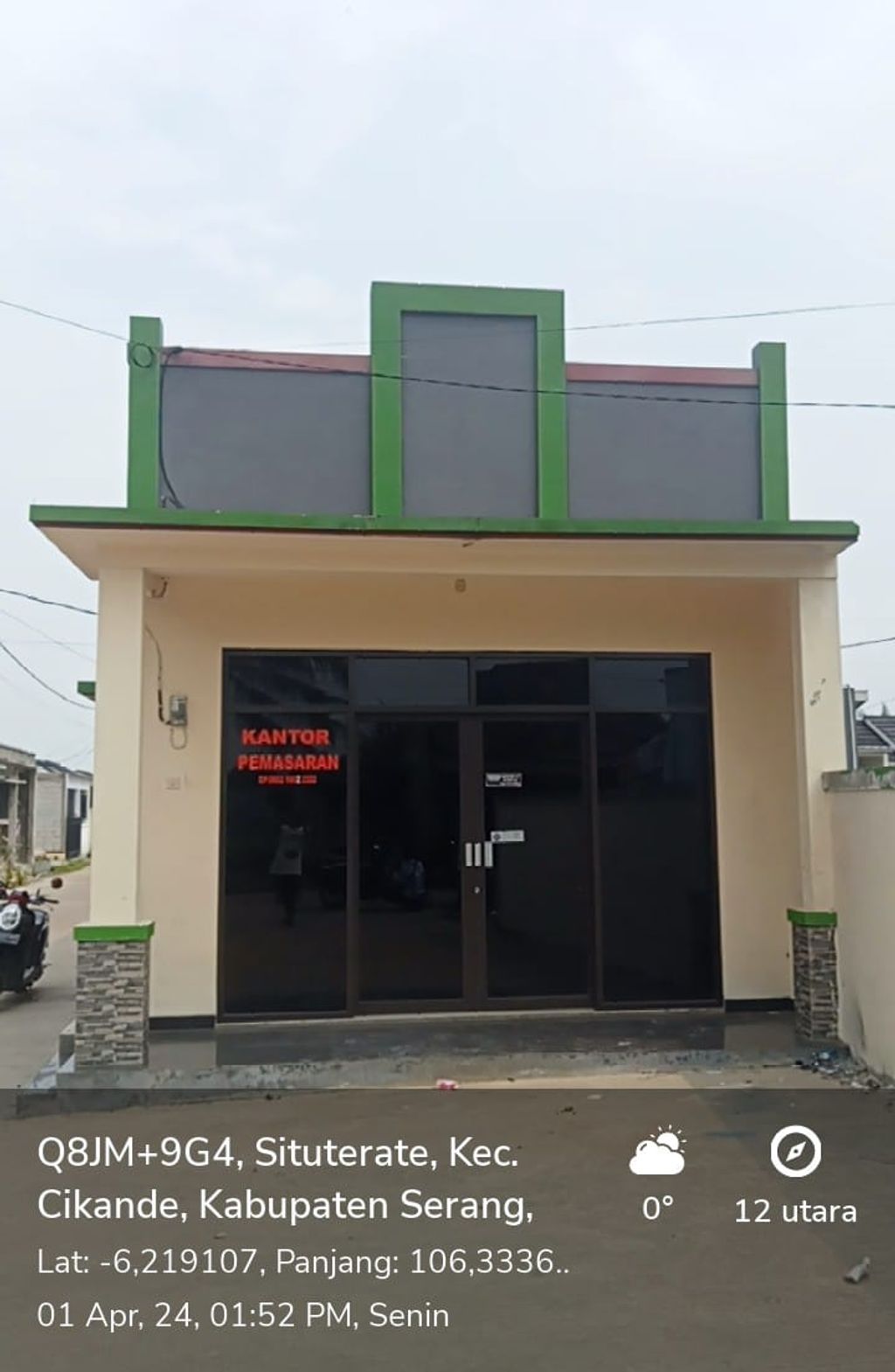 foto tampak rumah tipe 36/72 perumahan Kayla Panamping residence Tahap 3