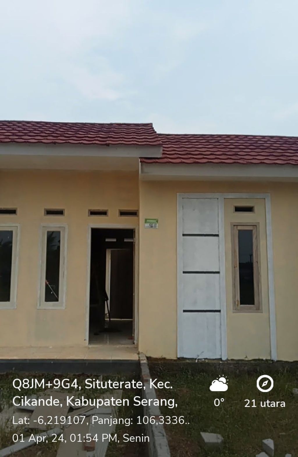 foto denah rumah tipe 36/72 perumahan Kayla Panamping residence Tahap 3