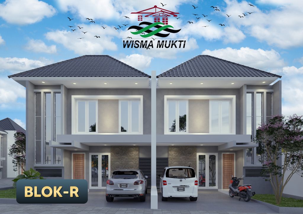 foto tampak rumah tipe R-1B perumahan Wisma Mukti