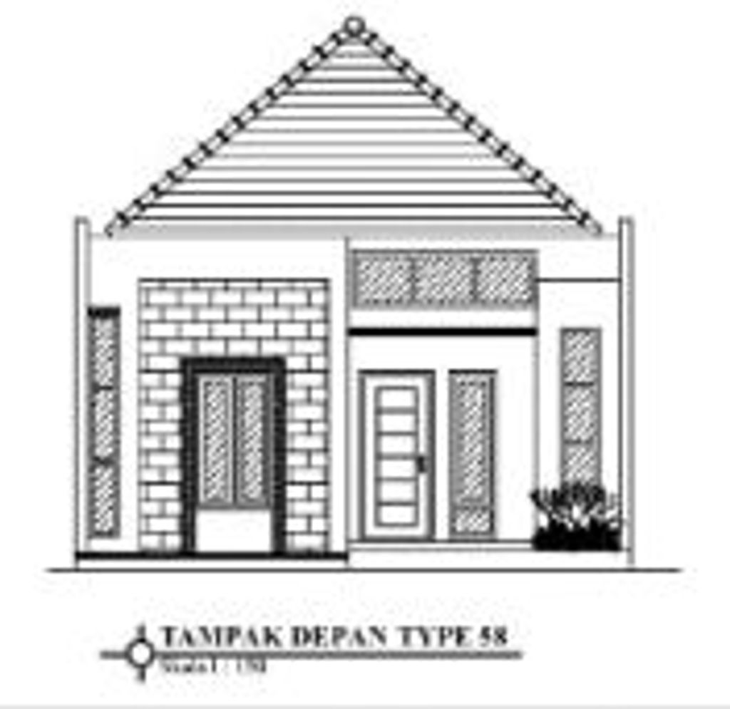 foto tampak rumah tipe 58 perumahan GRAND SAKURA