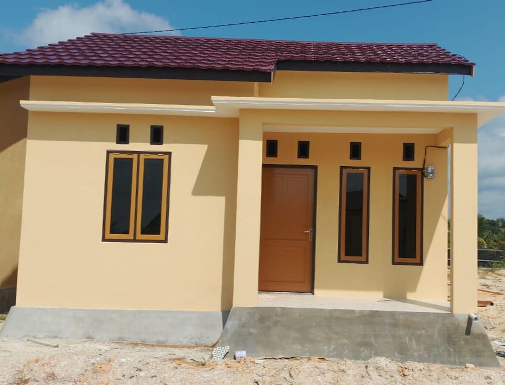 foto tampak rumah tipe 36 perumahan PESONA GRIYA JELARAI II