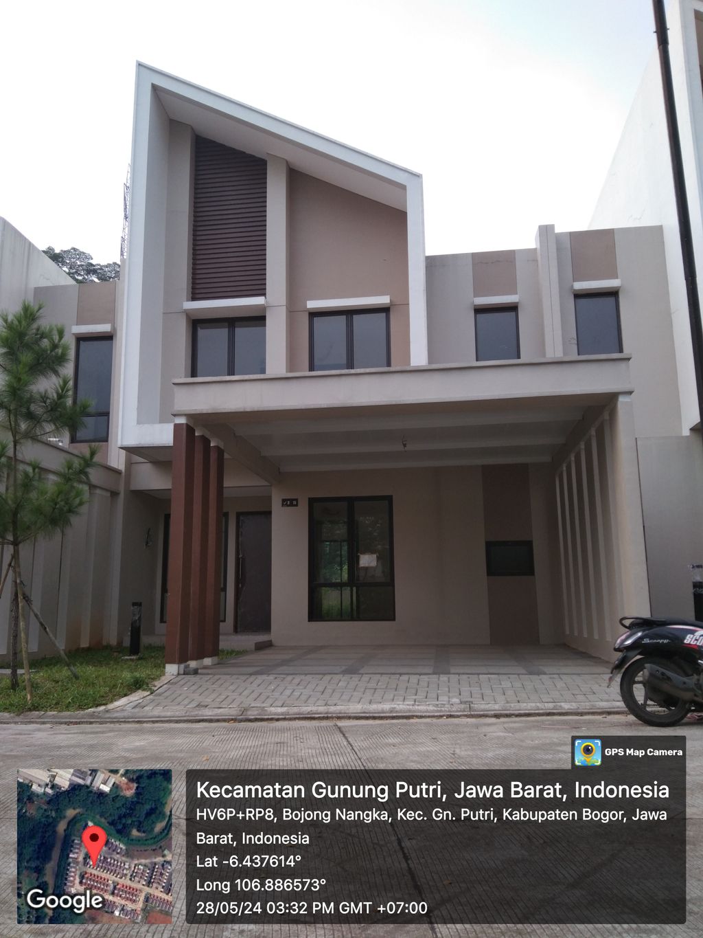 foto tampak rumah tipe JUNIPER - STD-J - 01 perumahan PERUMAHAN PODOMORO RIVER VIEW