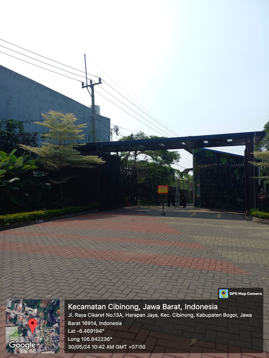 foto gerbang perumahan Amaya Eco Residence