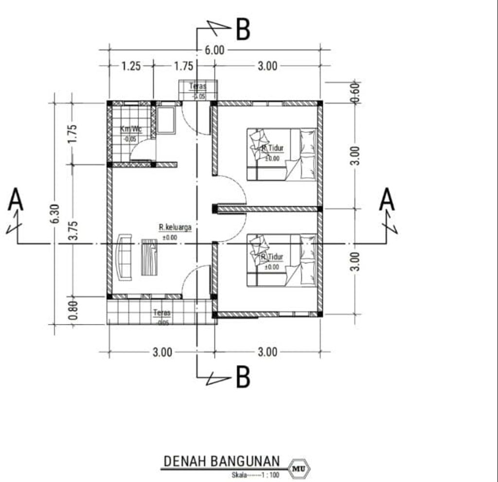 foto denah rumah tipe 36 perumahan MANANG ISPILER 3