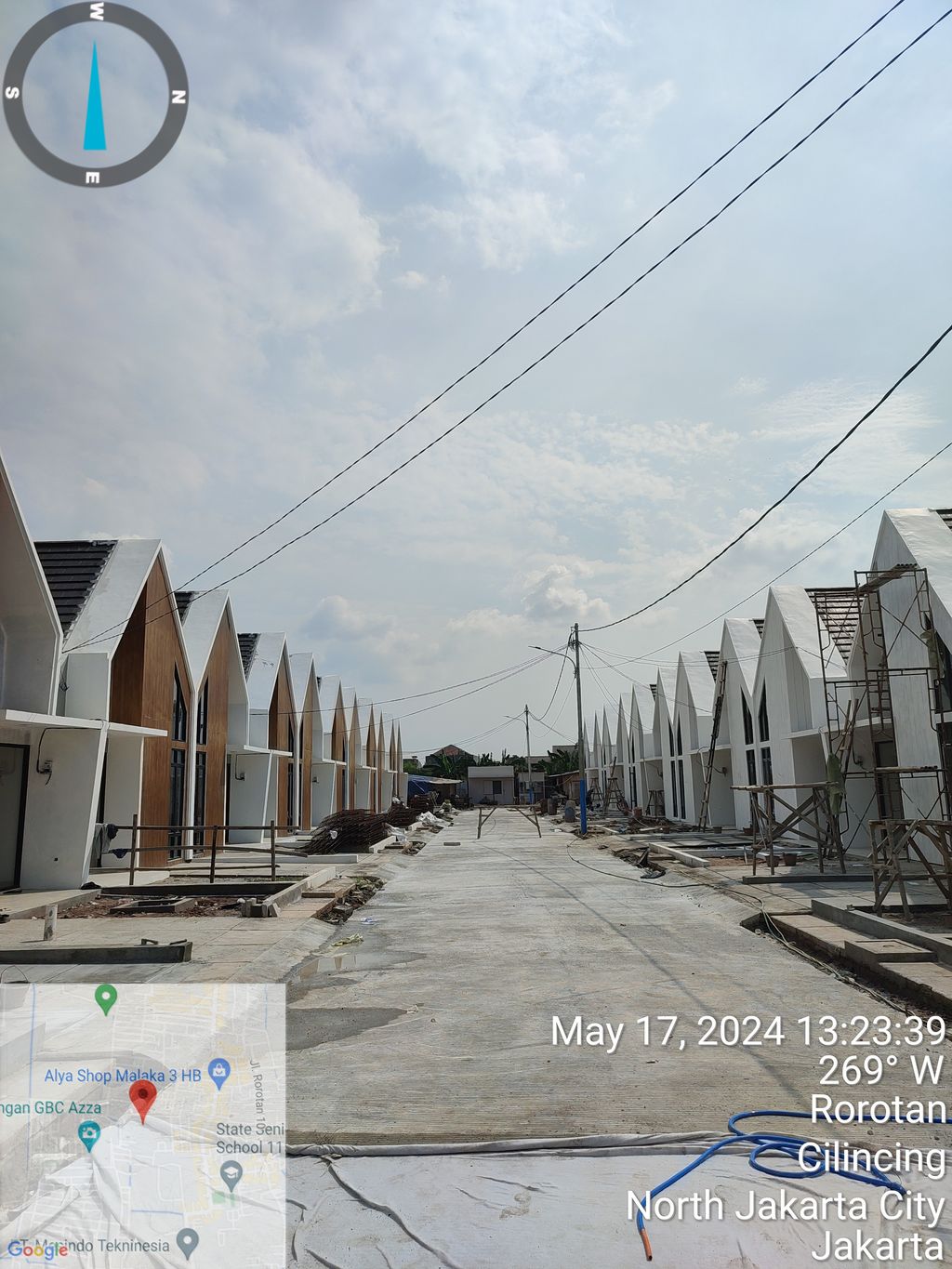 foto posisi tengah perumahan RAHARDJA AT GRAND MALAKA