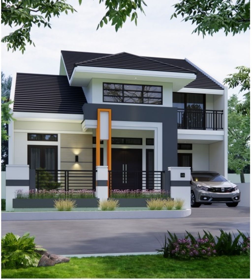 foto tampak rumah tipe AMARYLLIS perumahan CLUSTER TAMAN KUSUMA 2