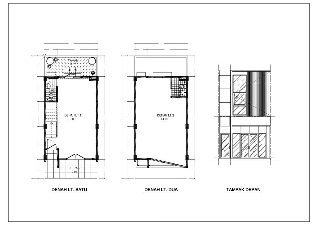 foto denah rumah tipe RUKO TYPOLOGI - 1 perumahan Grand Duta City, Bekasi - 3
