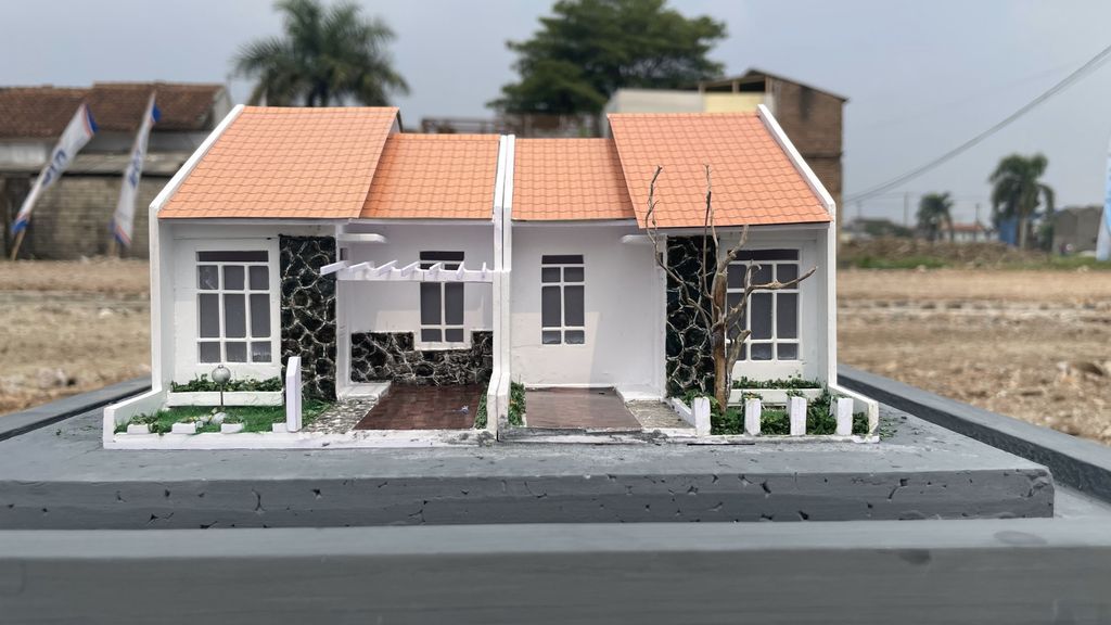 foto tampak rumah tipe 33 perumahan The City Sukaraja II