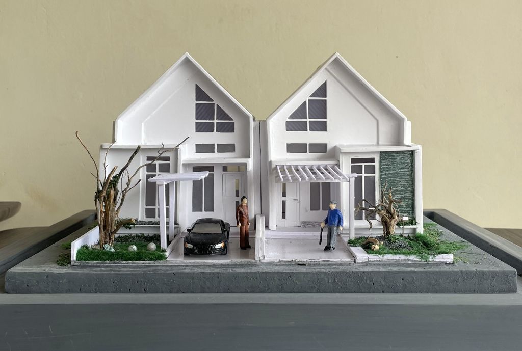 foto tampak rumah tipe 36 perumahan The City Sukaraja II