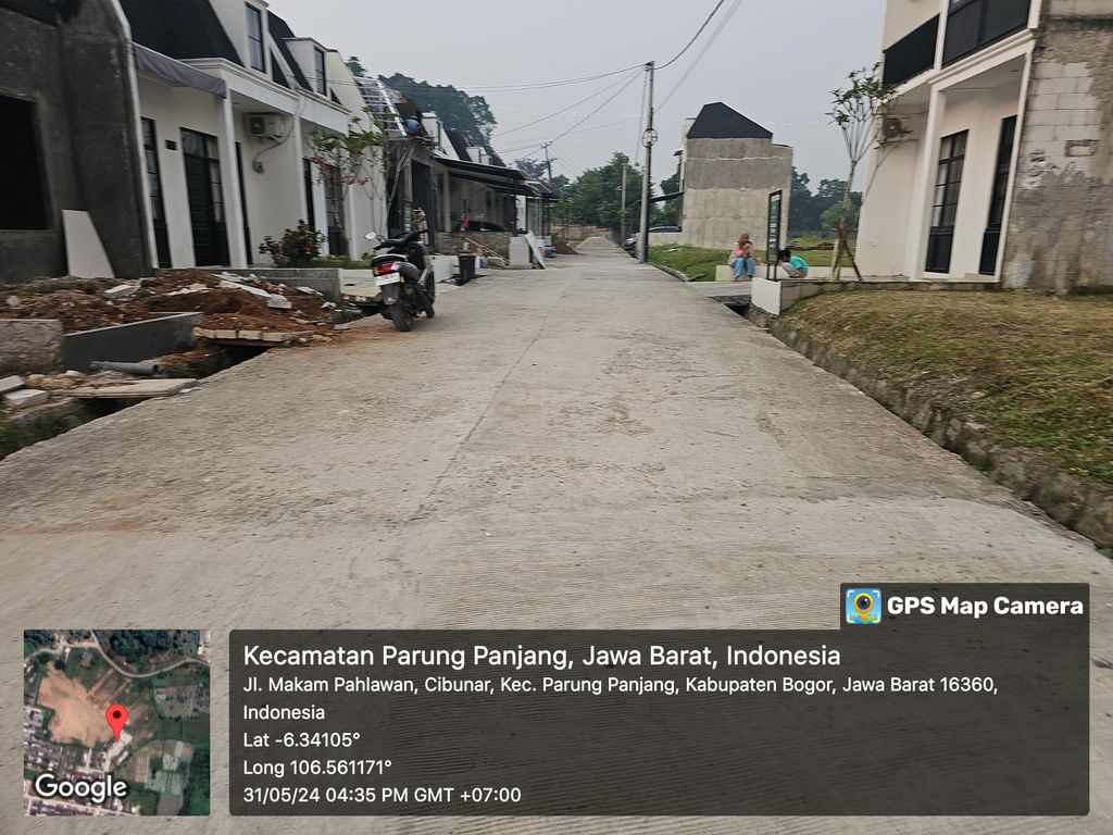 foto posisi tengah perumahan Green Paradise City Cluster Tulip