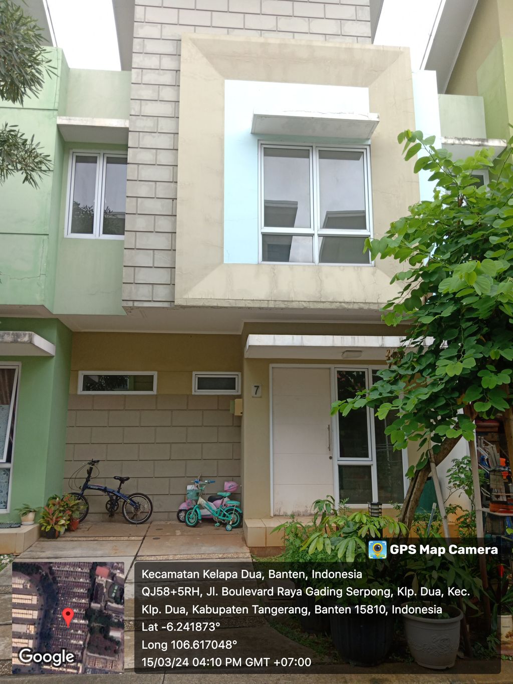 foto tampak rumah tipe PALOMA/07 perumahan LA BELLA@ARCADIA VILLAGE