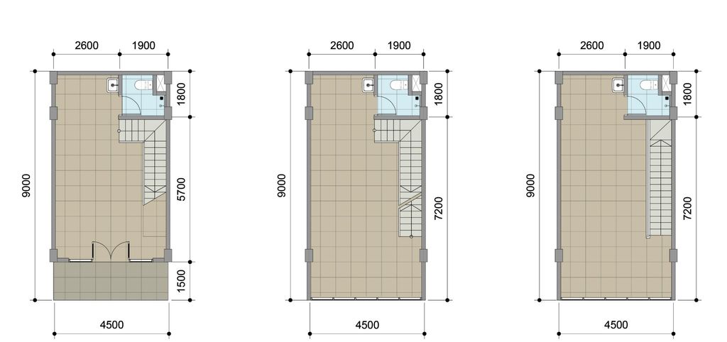 foto denah rumah tipe Standard (4.5 x 9) perumahan Ruko The Loop