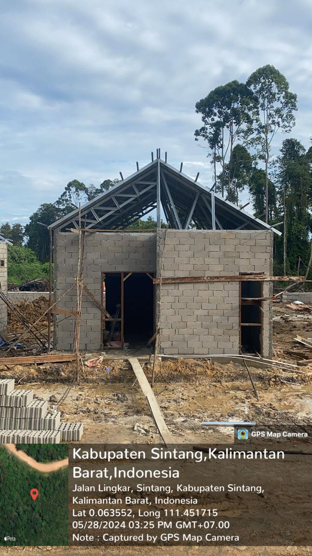 foto tampak rumah tipe 36 perumahan VILLA RACHEL