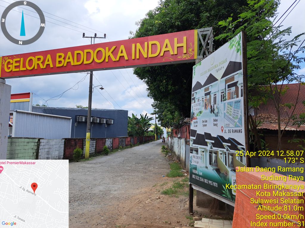 foto gerbang perumahan GELORA BADDOKA INDAH tahap IV