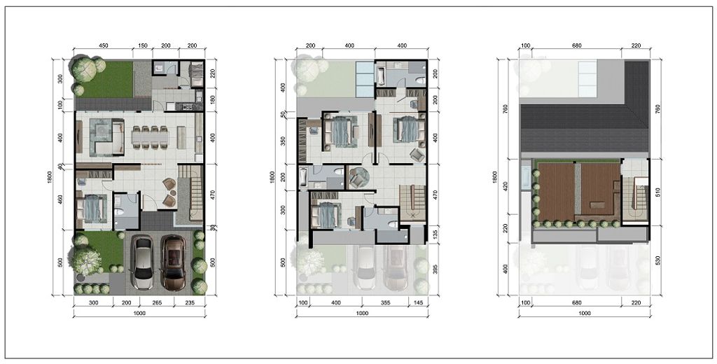 foto denah rumah tipe CLAYMORE DELUXE PLUS perumahan D9 CITRALAND SURABAYA