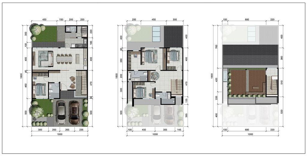 foto denah rumah tipe CLAYMORE DELUXE perumahan D9 CITRALAND SURABAYA