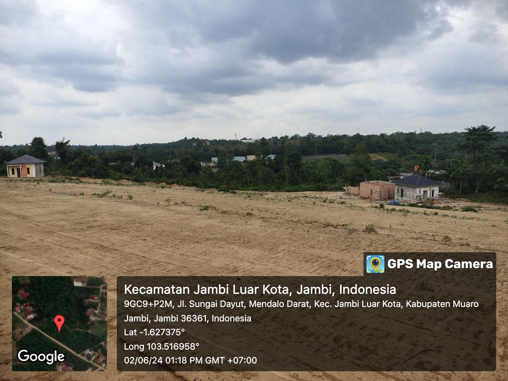 foto posisi tengah perumahan Althaf Residence