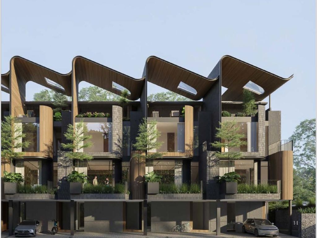 foto tampak rumah tipe 7 perumahan North Kemang Huis