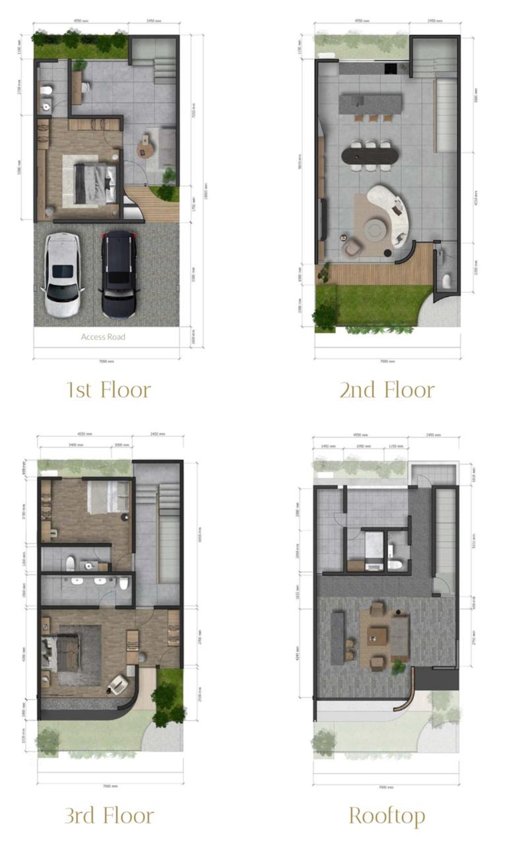 foto denah rumah tipe 7 perumahan North Kemang Huis