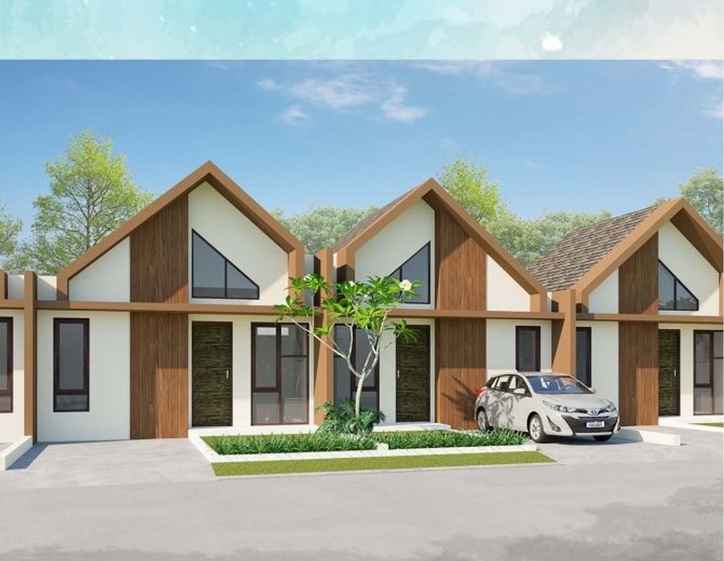foto tampak rumah tipe 36/100 perumahan GOLDEN CIBITUNG 3