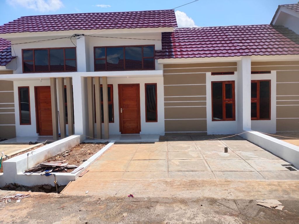 foto tampak rumah tipe 36/72 perumahan Bumi Pakarangan Ciamis Tahap 2