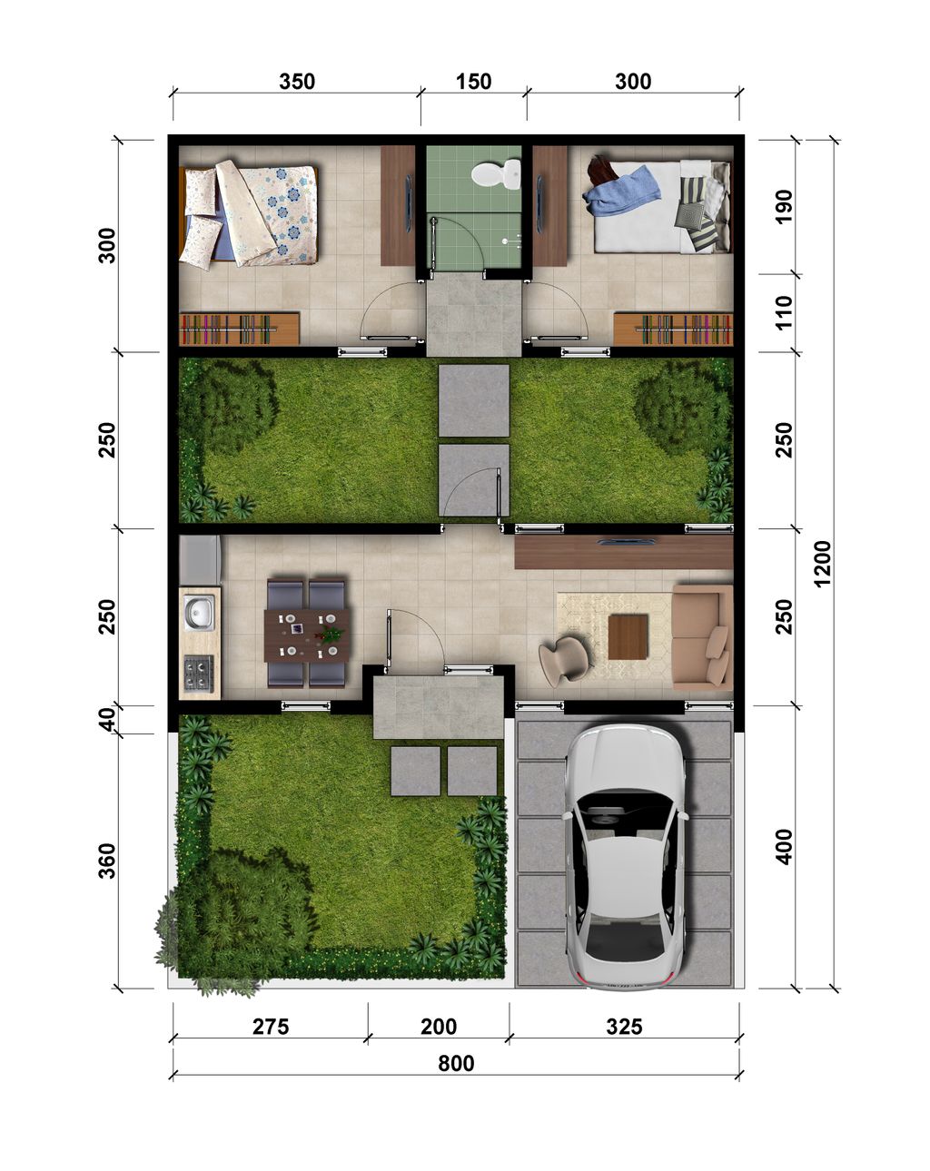 foto denah rumah tipe L8 (547) perumahan MODERNLAND CILEJIT-GREAT BRITANIA