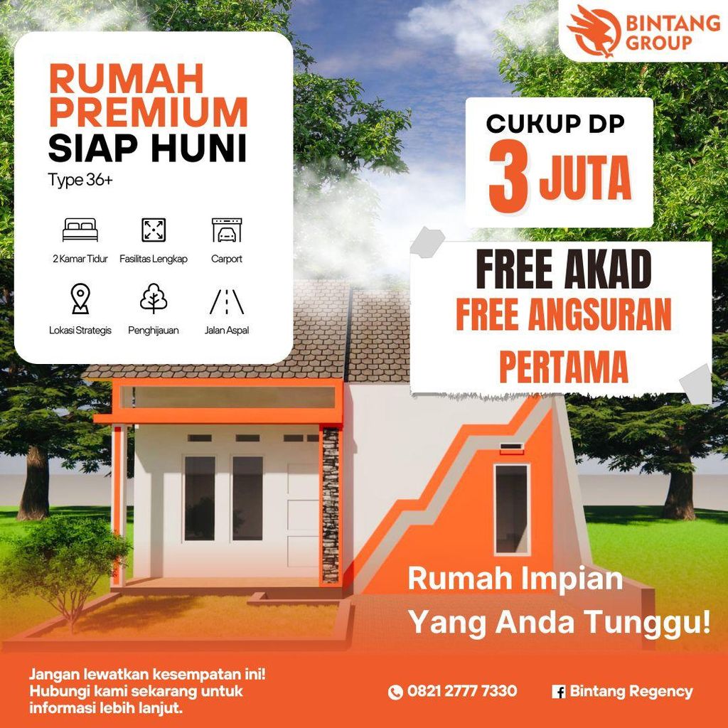 foto denah rumah tipe 36 perumahan BINTANG REGENCY II