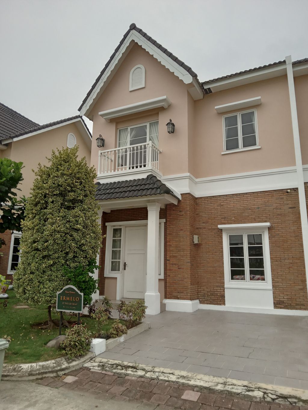foto denah rumah tipe ERMELO K perumahan MEDAN RESORT CITY CLUSTER K