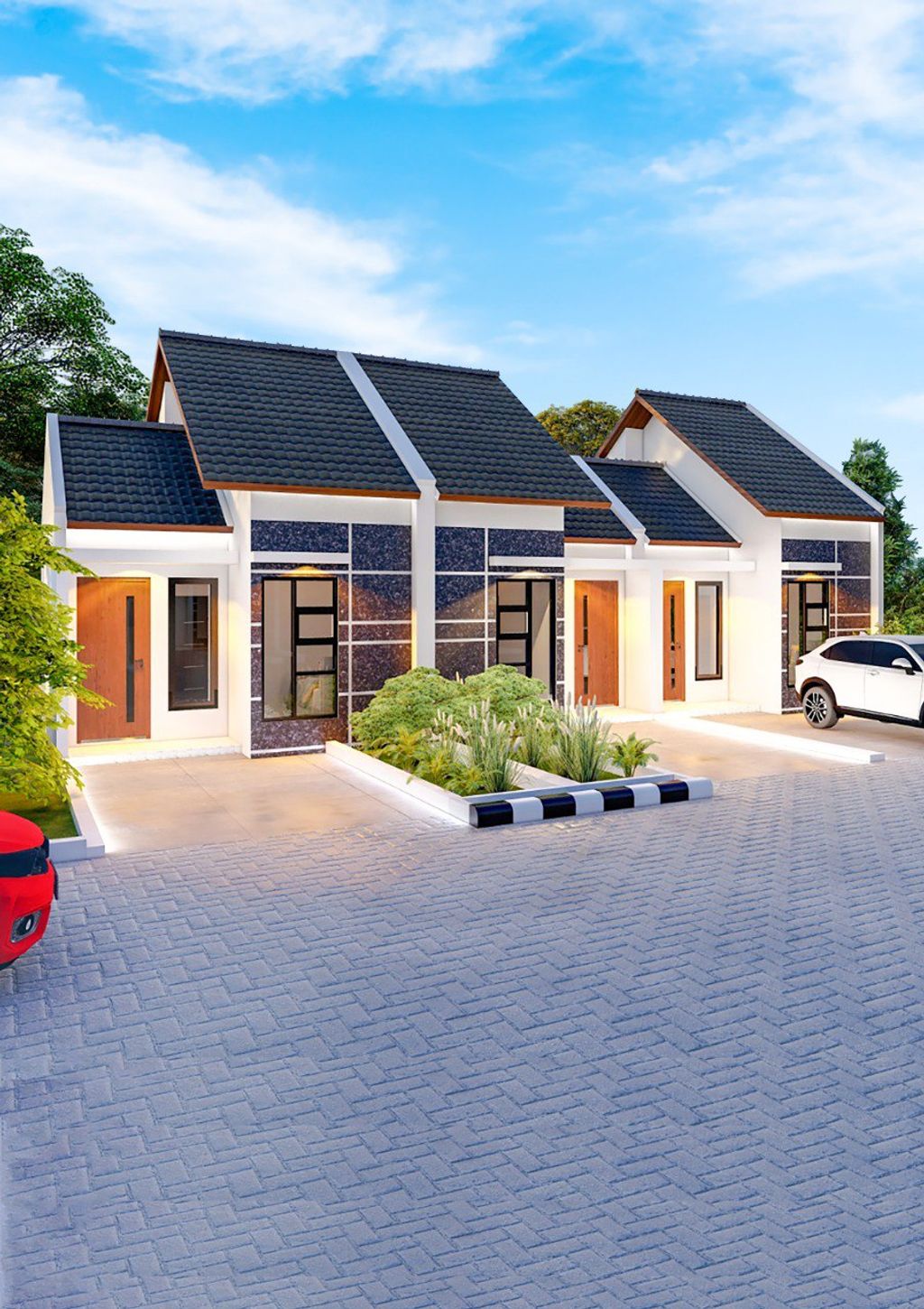 foto tampak rumah tipe 36 / 99 R12 perumahan PERUMAHAN PURI NIRWANA