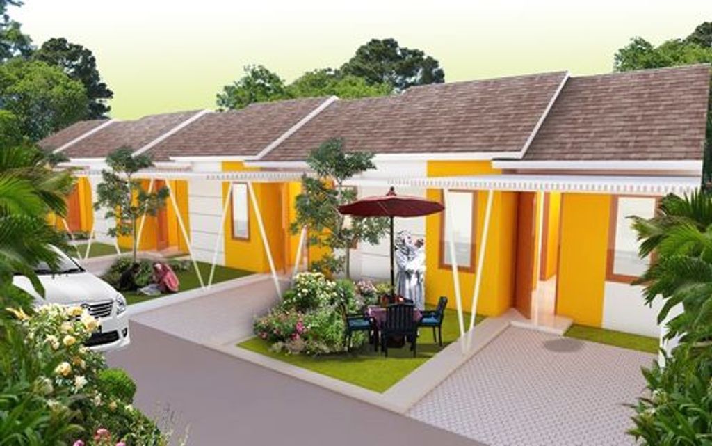 foto tampak rumah tipe Bougenville (Komersill) perumahan Serpong Green Paradise Cluster Orchid