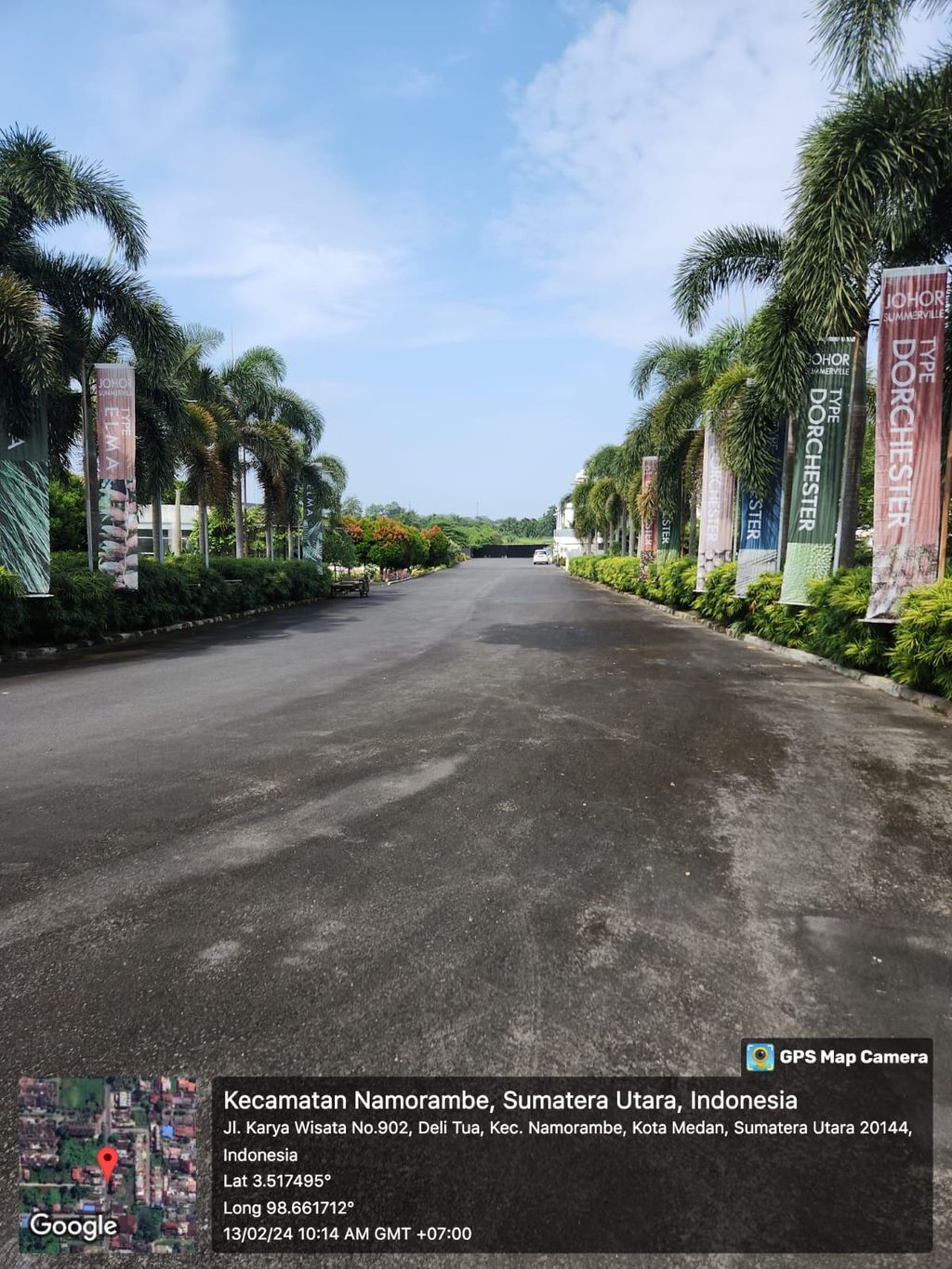foto posisi tengah perumahan Johor Summerville