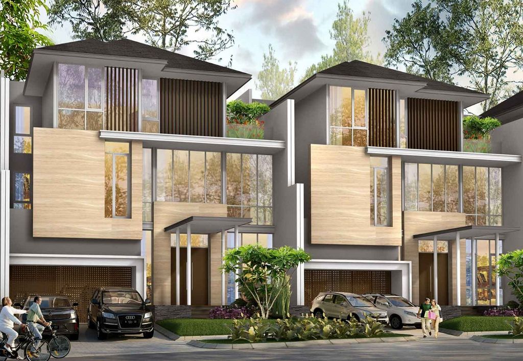 foto tampak rumah tipe EVEREST UPSLOPE perumahan CITRA SENTUL RAYA