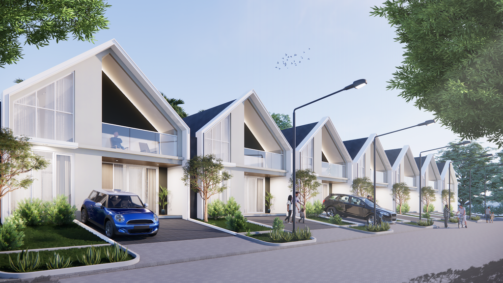 foto tampak rumah tipe 126 / 144 perumahan New Lavender