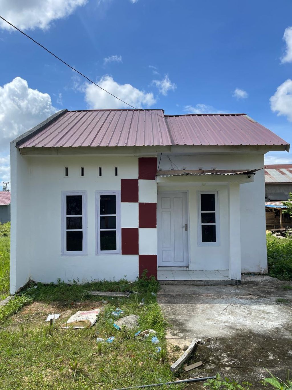 foto tampak rumah tipe Rumah Subsidi perumahan Griya Mutiara Rahandouna