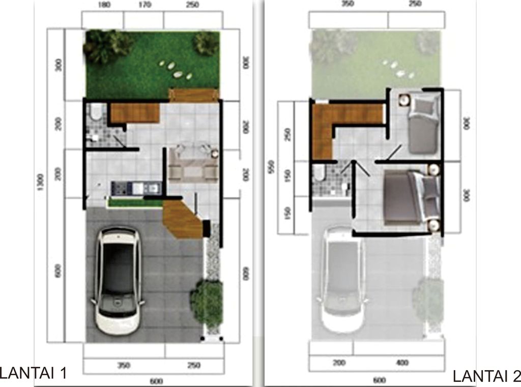 foto denah rumah tipe EDGE 60/78 A perumahan BERNADY LAND SLAWU