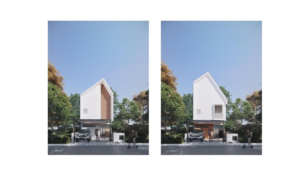 foto tampak rumah tipe AVENUE B72 C perumahan BERNADY LAND SLAWU