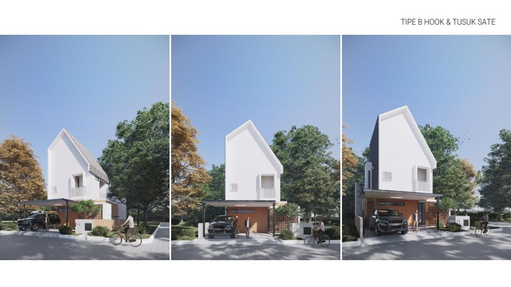 foto tampak rumah tipe AVENUE B82 A perumahan BERNADY LAND SLAWU