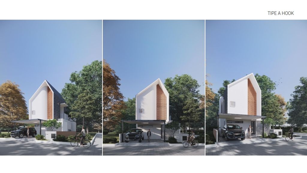 foto tampak rumah tipe AVENUE A82 A perumahan BERNADY LAND SLAWU