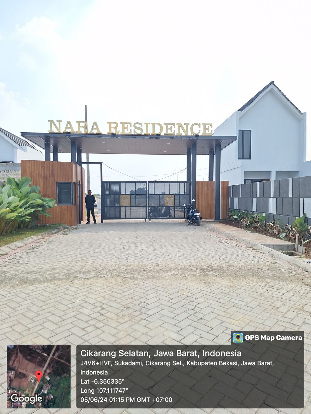 foto gerbang perumahan NARA RESIDENCE